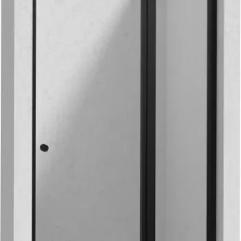 Usa sticla dus batanta 100x200 cm profil negru Deante Kerria Plus imagine