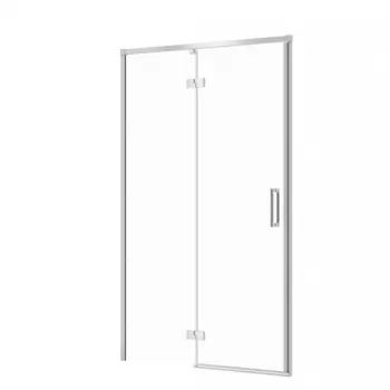 Usa sticla dus batanta 120x195 cm profil crom Cersanit Larga, montare dreapta imagine