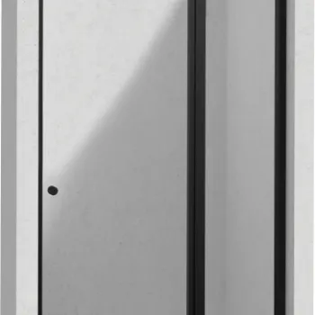 Usa sticla dus batanta 120x200 cm profil negru Deante Kerria Plus imagine
