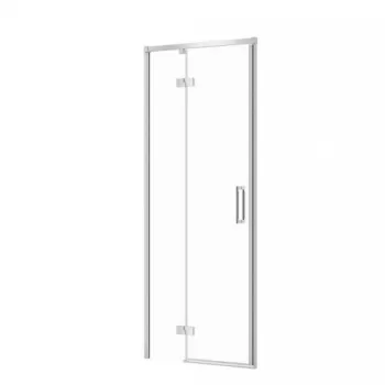 Usa sticla dus batanta 80x195 cm profil crom Cersanit Larga, montare dreapta imagine