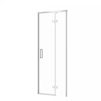 Usa sticla dus batanta 80x195 cm profil crom Cersanit Larga, montare stanga imagine