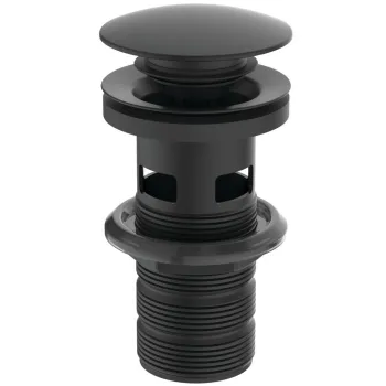 Ventil chiuveta baie click-clack negru mat cu preaplin Ideal Standard Multisuite imagine