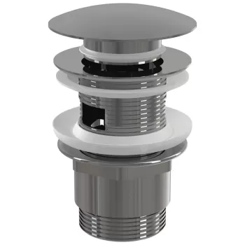 Ventil chiuveta baie crom click-clack cu preaplin, AlcaPlast imagine