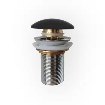 Ventil chiuveta baie negru mat cu preaplin, Fluminia imagine