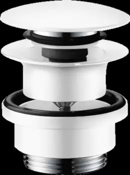 Ventil lavoar alb mat Push-Open Hansgrohe 50100700 imagine