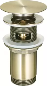 Ventil lavoar baie click-clack cu preaplin, bronz, Deante imagine