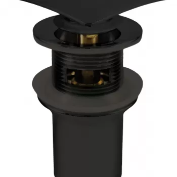 Ventil lavoar baie sau bideu click-clack patrat culoare negru Deante imagine