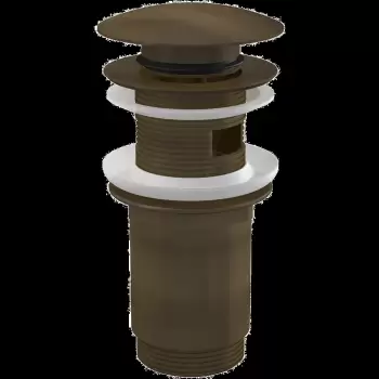 Ventil lavoar bronz antichizat Click-Clack cu preaplin si dop mare Alcadrain A392ANTIC imagine