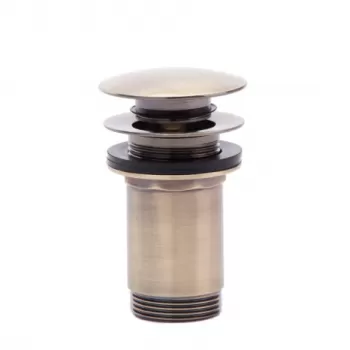 Ventil lavoar click-clack FDesign Kleome cu preaplin, bronz periat imagine