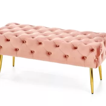 Banca tapitata Athena - Roz/Gold imagine