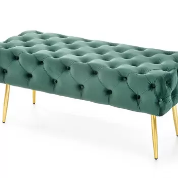 Banca tapitata Athena - Verde/Gold imagine