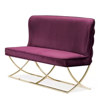 Bancuta tapitata Scarlet burgundy - H98 cm imagine