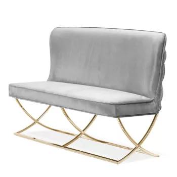 Bancuta tapitata Scarlet gri - H98 cm imagine