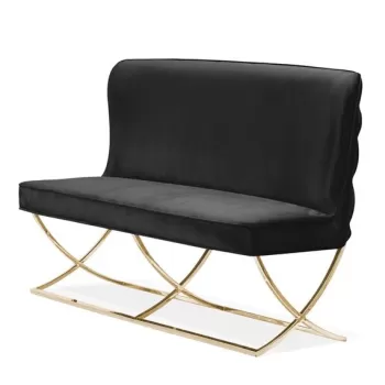 Bancuta tapitata Scarlet negru - H98 cm imagine