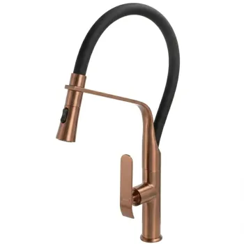 Baterie de bucatarie Rea Castor Auriu Copper Brush imagine