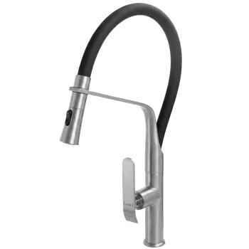 Baterie de bucatarie Rea Castor Brush Nickel imagine