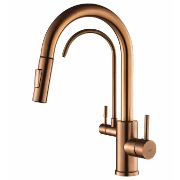 Baterie de bucatarie Rea Eco Fresh Brush Copper imagine