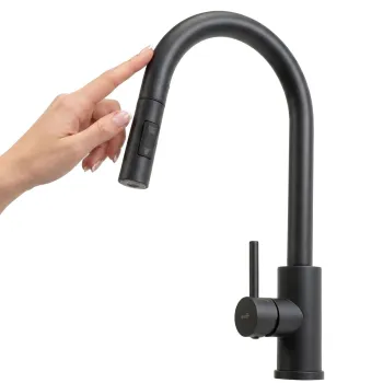 Baterie de bucatarie Rea Fresh Touch Black Matt imagine