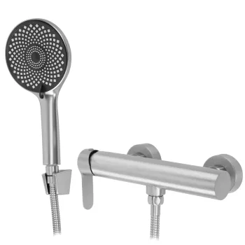 Baterie de dus REA Arcos Brush Nickel imagine