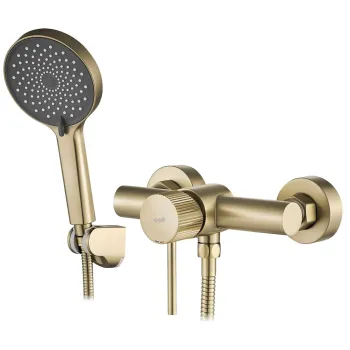 Baterie de dus REA Lungo Stripe BRUSH GOLD imagine