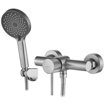 Baterie de dus REA Lungo Stripe BRUSH NICKEL imagine