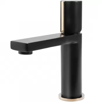 Baterie Icon negru mat gold - H 18 cm imagine