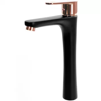 Baterie Mild inalta negru/roz gold H27,5 cm imagine