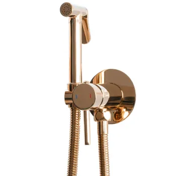 Baterie pentru bideu Lungo Loop roz gold imagine
