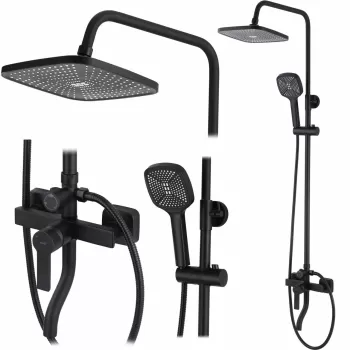 Baterie pentru dus Argus negru mat imagine