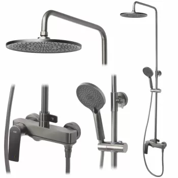 Baterie pentru dus Avalon titanium imagine
