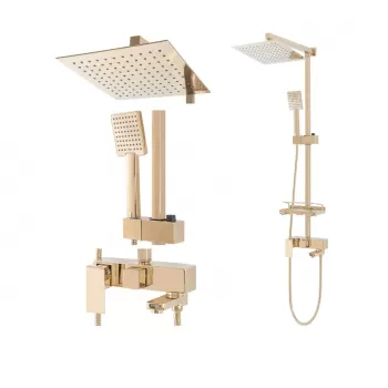 Baterie pentru dus Jack gold - H 102 cm imagine