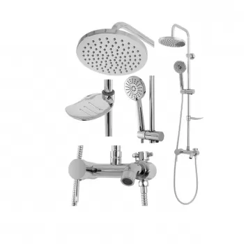 Baterie pentru dus Luis crom - H 105 cm imagine