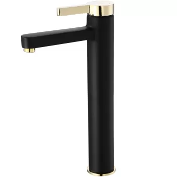 Baterie Polo negru/gold inalta - H 28 cm imagine