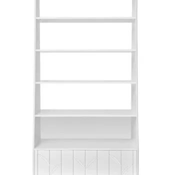 Biblioteca Toteme botanic alb/stejar H183 cm imagine