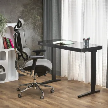 Birou B52 cu functie de reglare a inaltimii L120 negru imagine