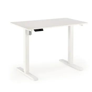 Birou B53 cu functie de reglare a inaltimii alb/alb L105 cm imagine