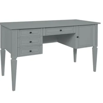 Birou elegant Ines gri L132 cm imagine