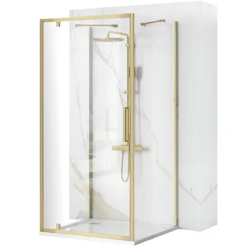 Cabina de dus De colt Rapid Swing Brush Gold imagine