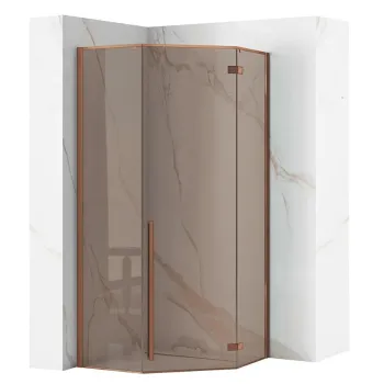 Cabina de dus DIAMOND 90x90 cm COPPER BRUSH imagine
