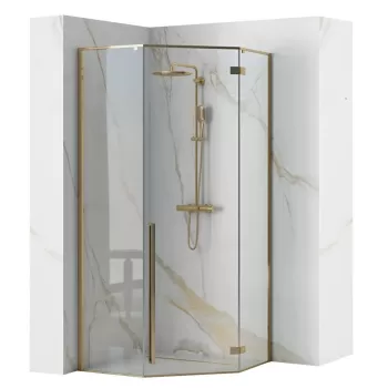 Cabina de dus Diamond aurie 100x100 imagine