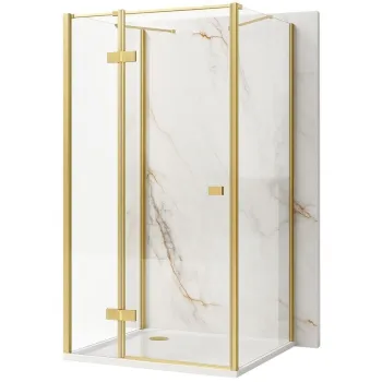 Cabina de dus Rea Atlas 120x100 Brush Gold imagine