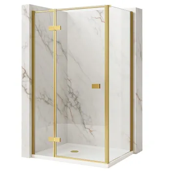 Cabina de dus Rea Atlas 120x80 Brush Gold imagine