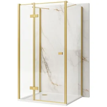 Cabina de dus Rea Atlas 120x90 Brush Gold imagine