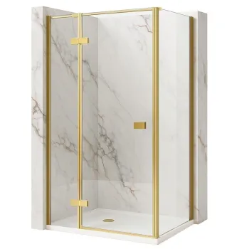 Cabina de dus Rea Atlas 120x90 Brush Gold imagine