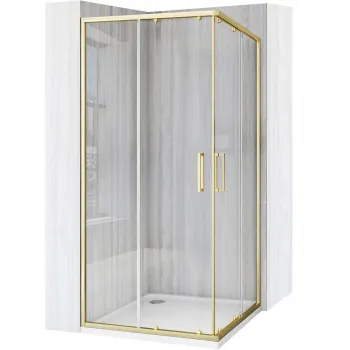 Cabina de dus Rea City 80x80 cm Gold Brush imagine
