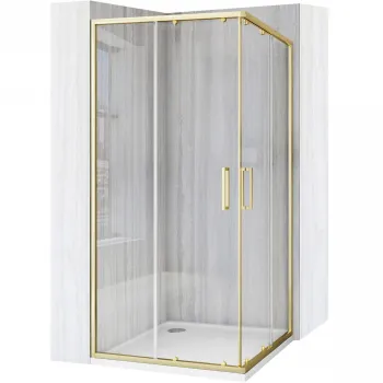 Cabina de dus Rea City 90x90 cm Gold imagine