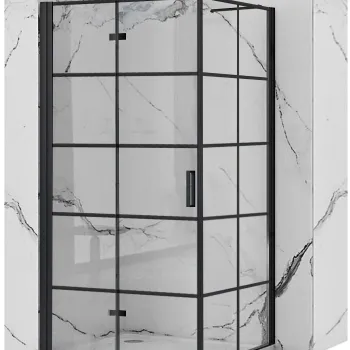 Cabina de dus Rea Molier Black 80x80 imagine