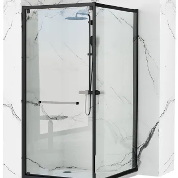 Cabina de dus Rea Space In Black 80x100 imagine