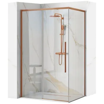 Cabina de dus SOLAR Copper Brush 100x80cm imagine