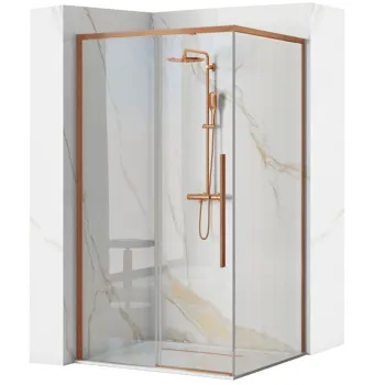 Cabina de dus SOLAR Copper Brush 90x90 cm imagine